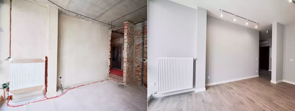 Antes y después de Reforma de habitación en el Maresme, Barcelona