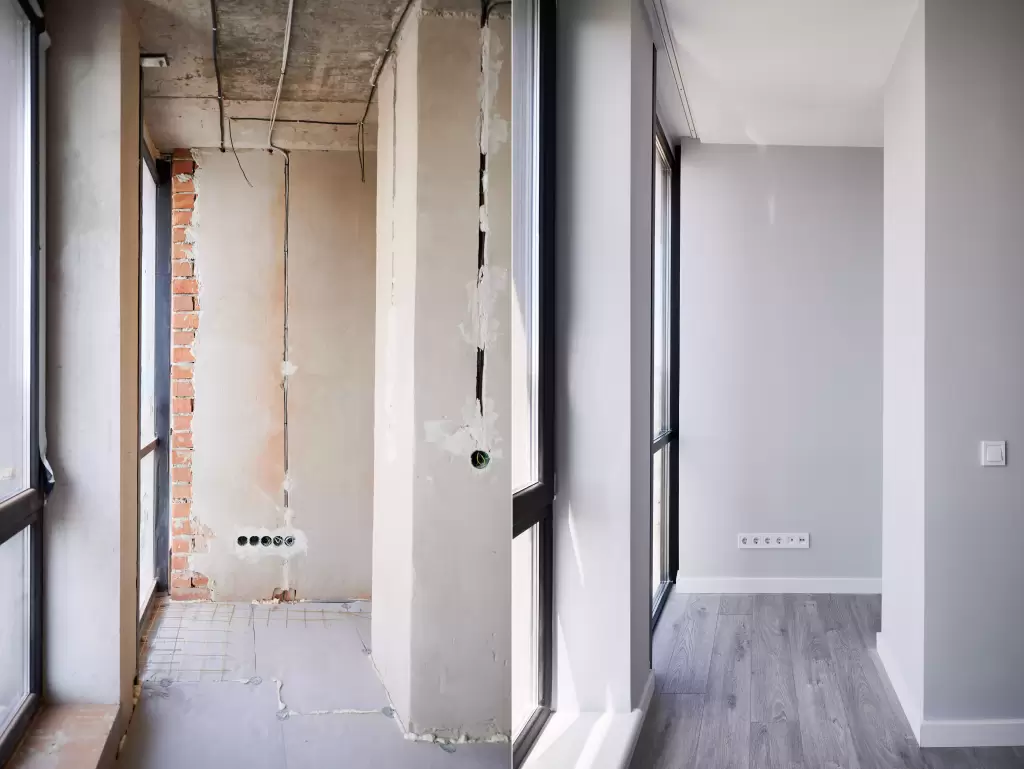 Antes y después de Reforma de habitación en el Maresme, Barcelona
